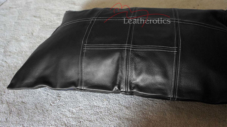 Soft Leather Pillow Cover - front