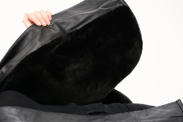 leather jacket men - inside