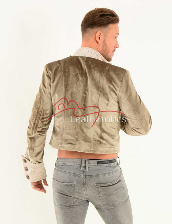 European cut short jacket top