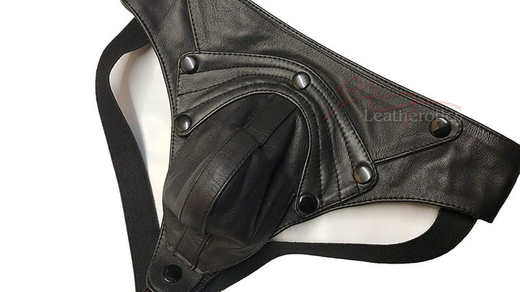 Mens Leather Jockstrap 026