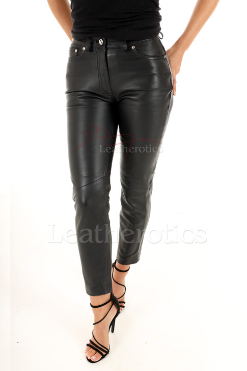 Ladies leather Trousers 3