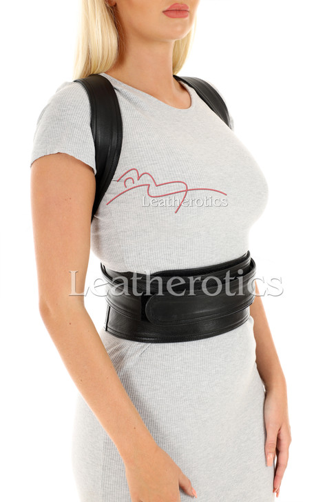 Women's Adjustable Leather Posture Support 2