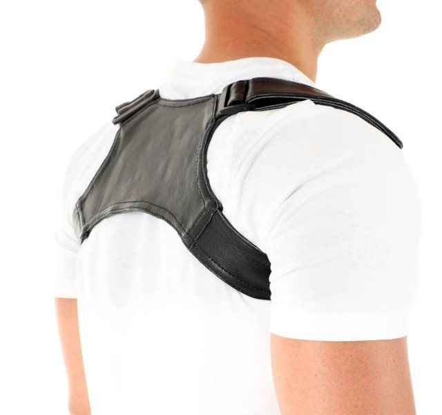 Unisex Leather Posture Support Corrector Ps1