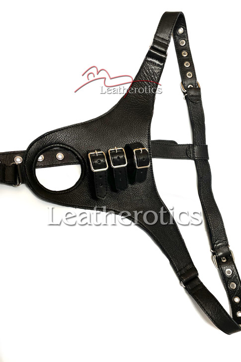 Leatherotics strap on harness