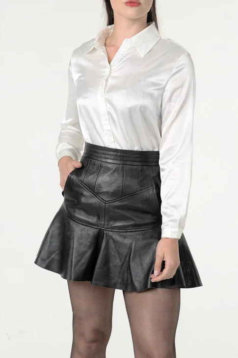 Leather Skirt Unique Design