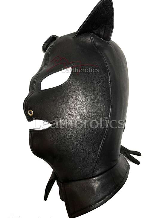 Nappa Leather Cat Mask Full Face to Neck 5