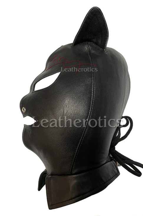 Nappa Leather Cat Mask Full Face to Neck 2