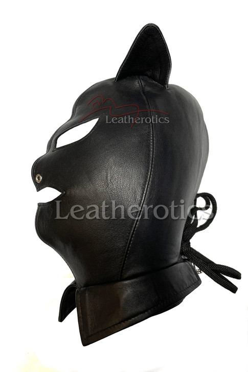 Nappa Leather Cat Mask Full Face to Neck 1