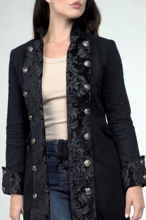 Women's Military Style Jacket Top