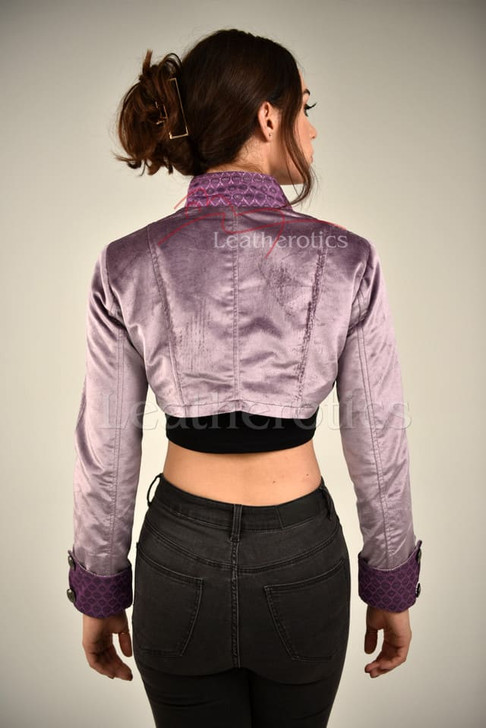 pink bolero back view
