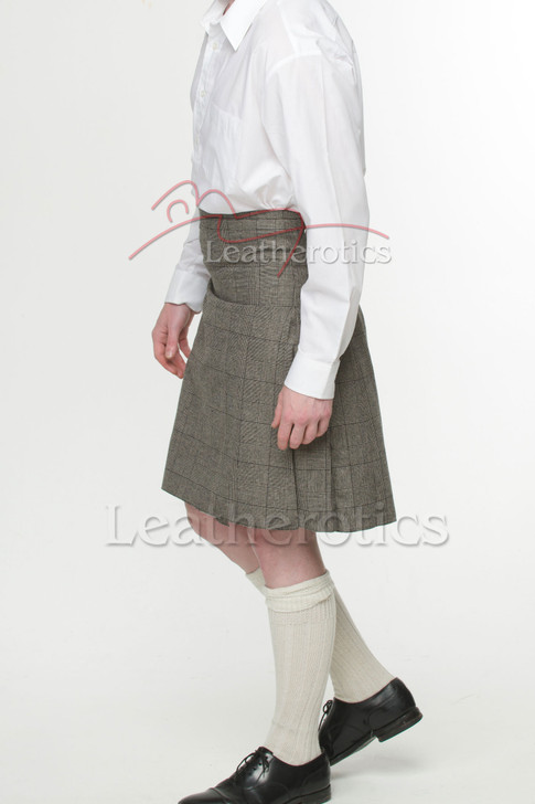 Tweed Wool Kilt Set Traditional Prince Charlie Jacket