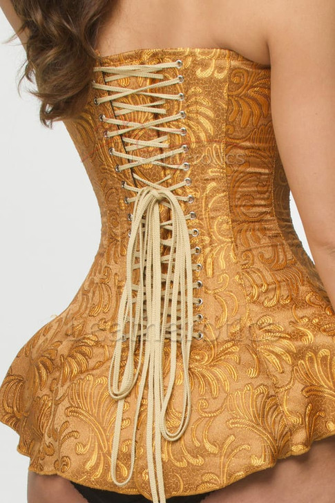 Corseted Dress Brocade -back