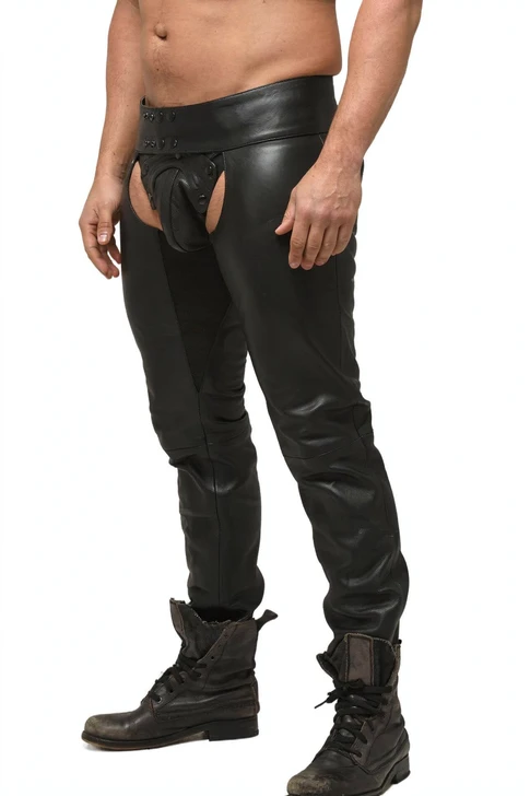 Men's Assless Leather Chaps