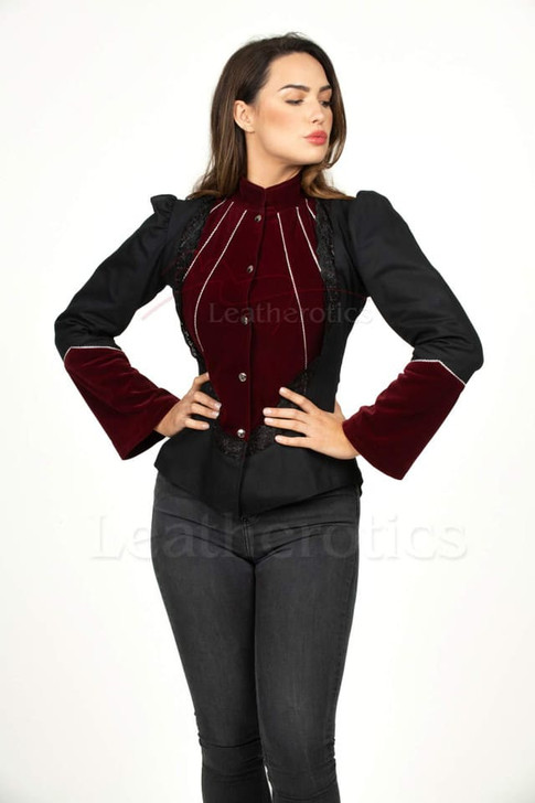 Short Tailcoat Jacket - stand collar