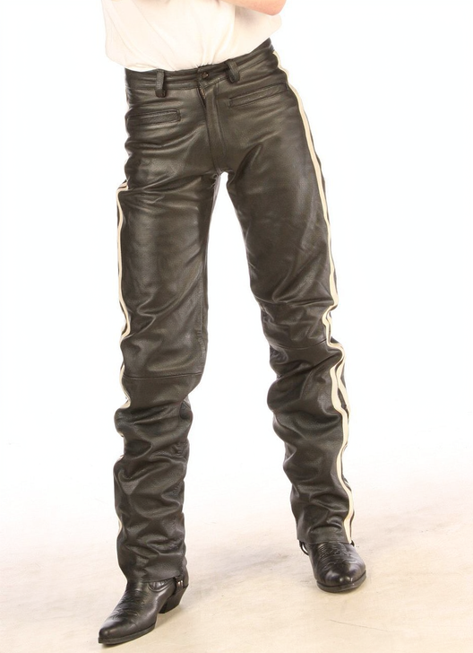 Leather Motorcycle Riding Trousers