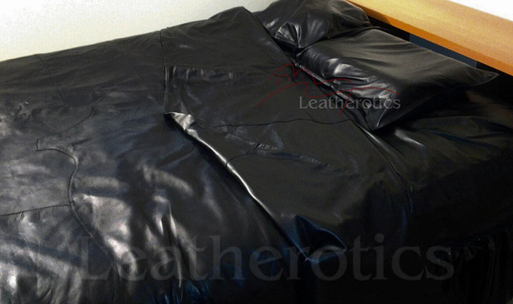 Real Leather Double Bed Duvet Cover 3
