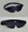 black leather eye pad