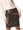 Black Leather Office Skirt for Ladies - Front View