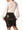 Leather Secretary Skirt for Women - Back View