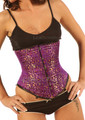 Underbust Purple Silk Corset L2