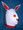 Leather BUNNY lockable mask hood in white color