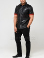 Real Leather Police Style Shirt - front