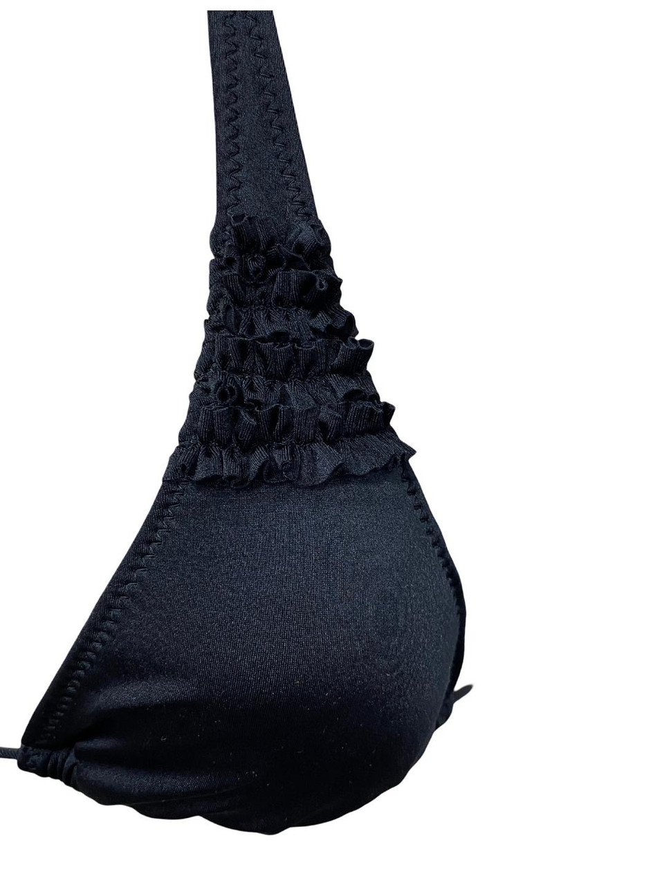 TZR5 Halter Ruffle Top Shimmer Solids - Kechika Store
