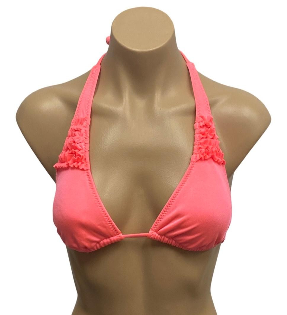 TZR5 Halter Ruffle Top Shimmer Solids - Kechika Store