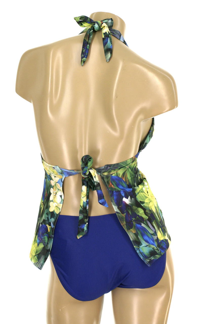 TK48 Halter Top Apron Back Tankini "Kalani" KBY Kechika Store