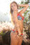 TZR60 Ruffle Triangle Top "Graphic Illusion"