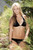 TZR5  Halter Ruffle Top Shimmer Solids