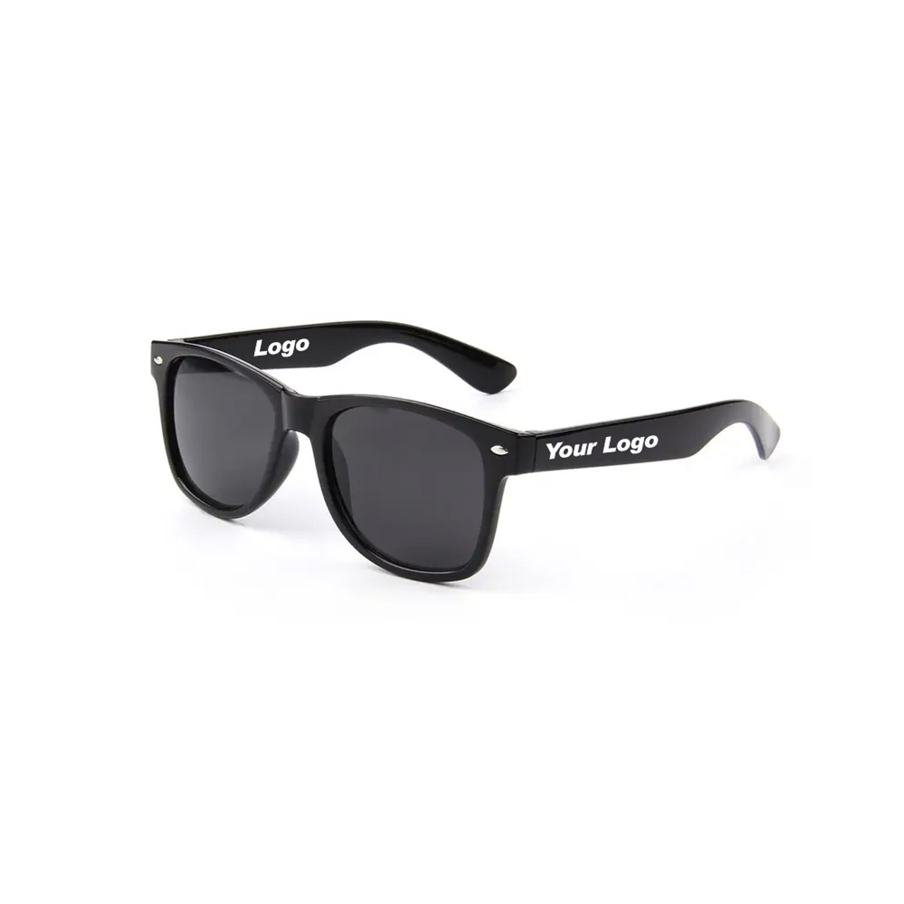 Custom Party Sunglasses with Logo Lens Designs