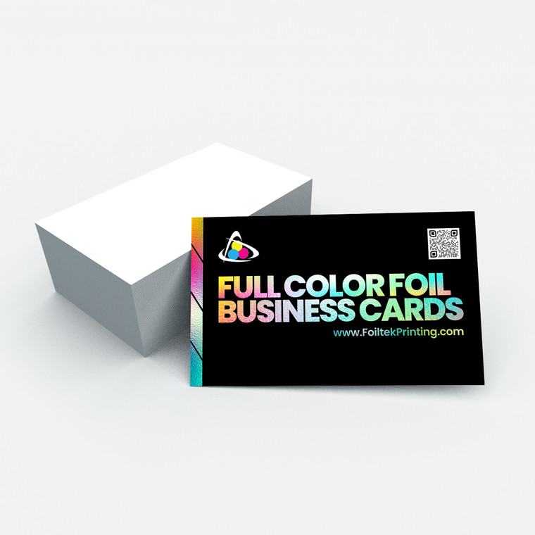 16pt Multi-Color Foil Business Cards 