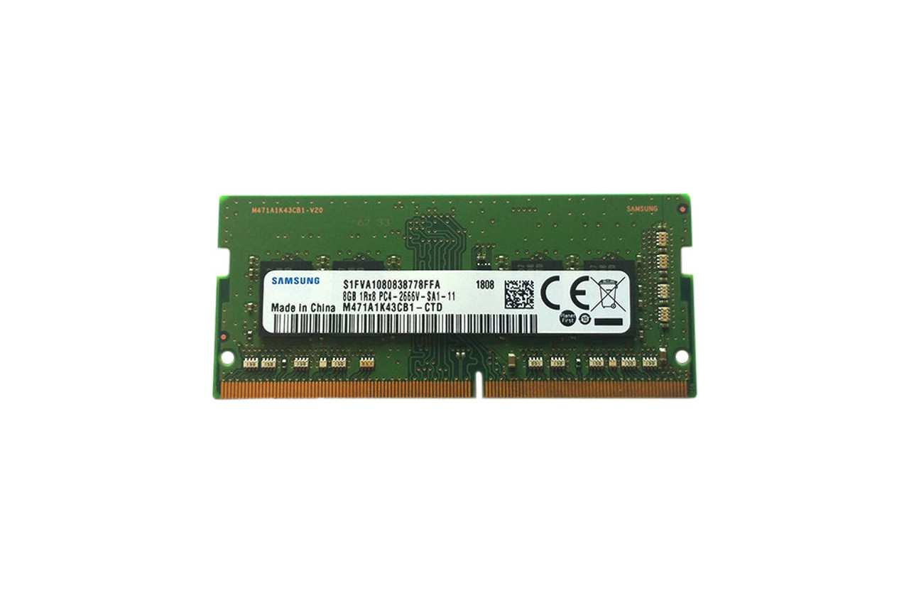 Samsung 8GB DDR4 PC4-21300, 2666MHZ, 260 PIN SODIMM M471A1K43CB1-CTD
