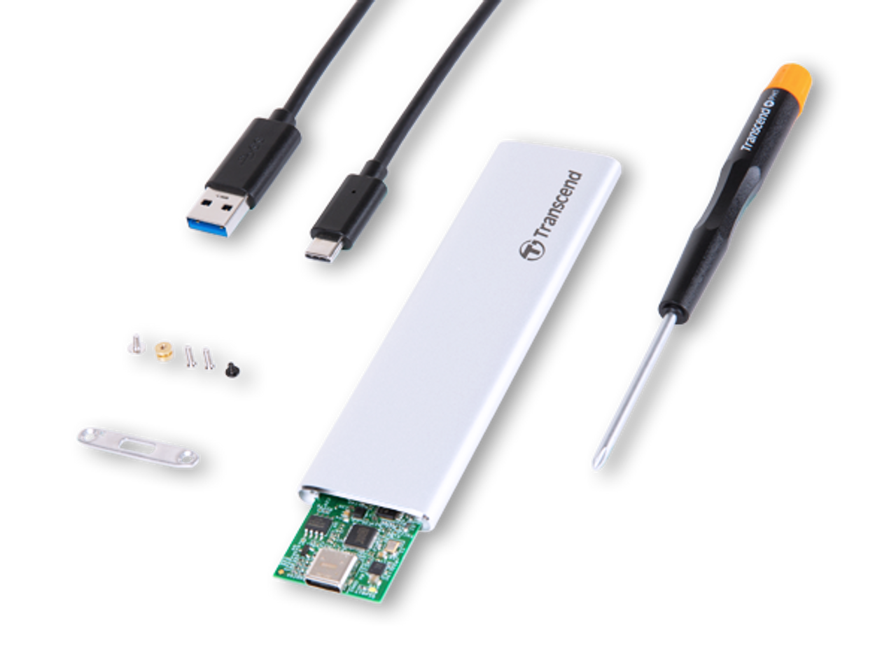 Transcend M.2 SATA (2242) SSD USB 3.1 Enclosure Kit