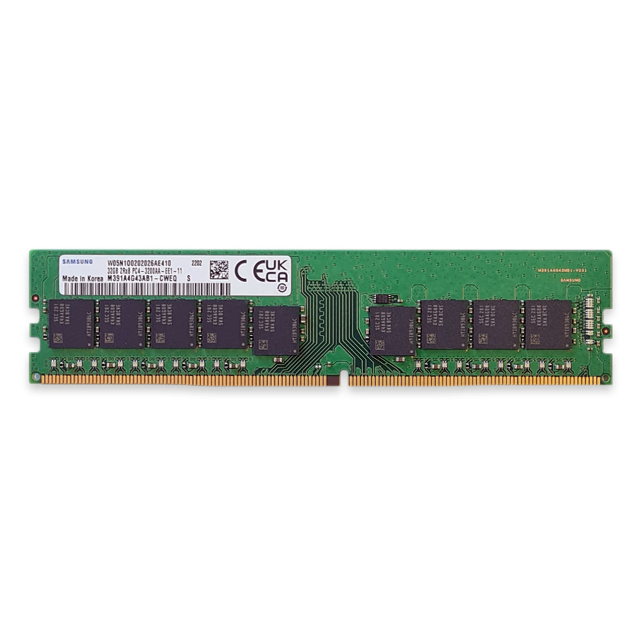 Samsung 32GB DDR4 PC4-25600 3200MHZ 288 PIN Unbuffered ECC DIMM 1.2V CL 22  desktop/server ram