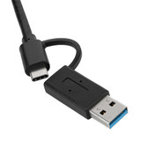USB-C 3.2 Gen2 10Gbps NVMe and SATA M.2 SSD RGB portable enclosure