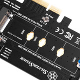 Screwless design M.2 PCIe NVMe SSD to PCIe x4 adapter card