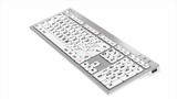 LargePrint Black on White ALBA Keyboard for Mac - UK English