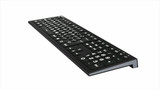 LargePrint White on Black ASTRA 2 Backlit Keyboard for PC - UK English