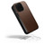 Nomad iPhone 13 leather Folio case brown crack resistant