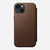 Nomad iPhone 13 leather Folio case brown-front