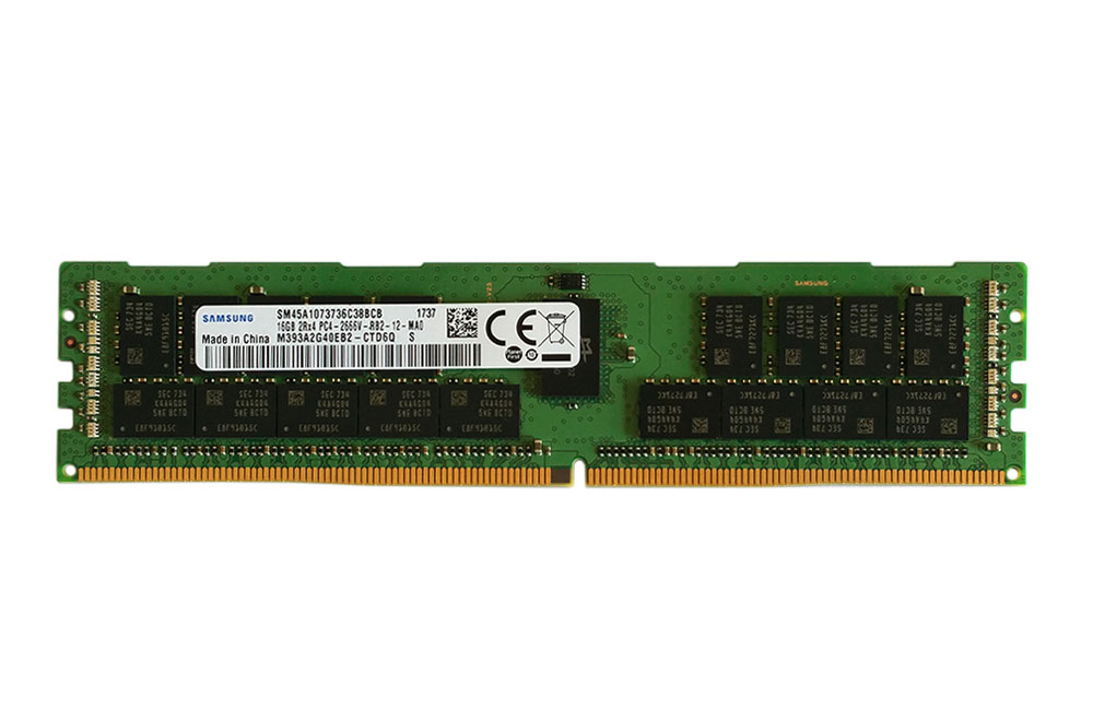 Samsung 16GB DDR4-2666 2Rx4 based PC4-21300 ECC Registered 288-Pin RDIMM  ram memory