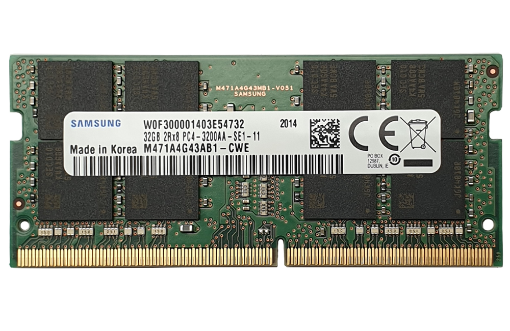 Samsung M471A4G43AB1-CWE|32GB DDR4 3200MHz SODIMM ram