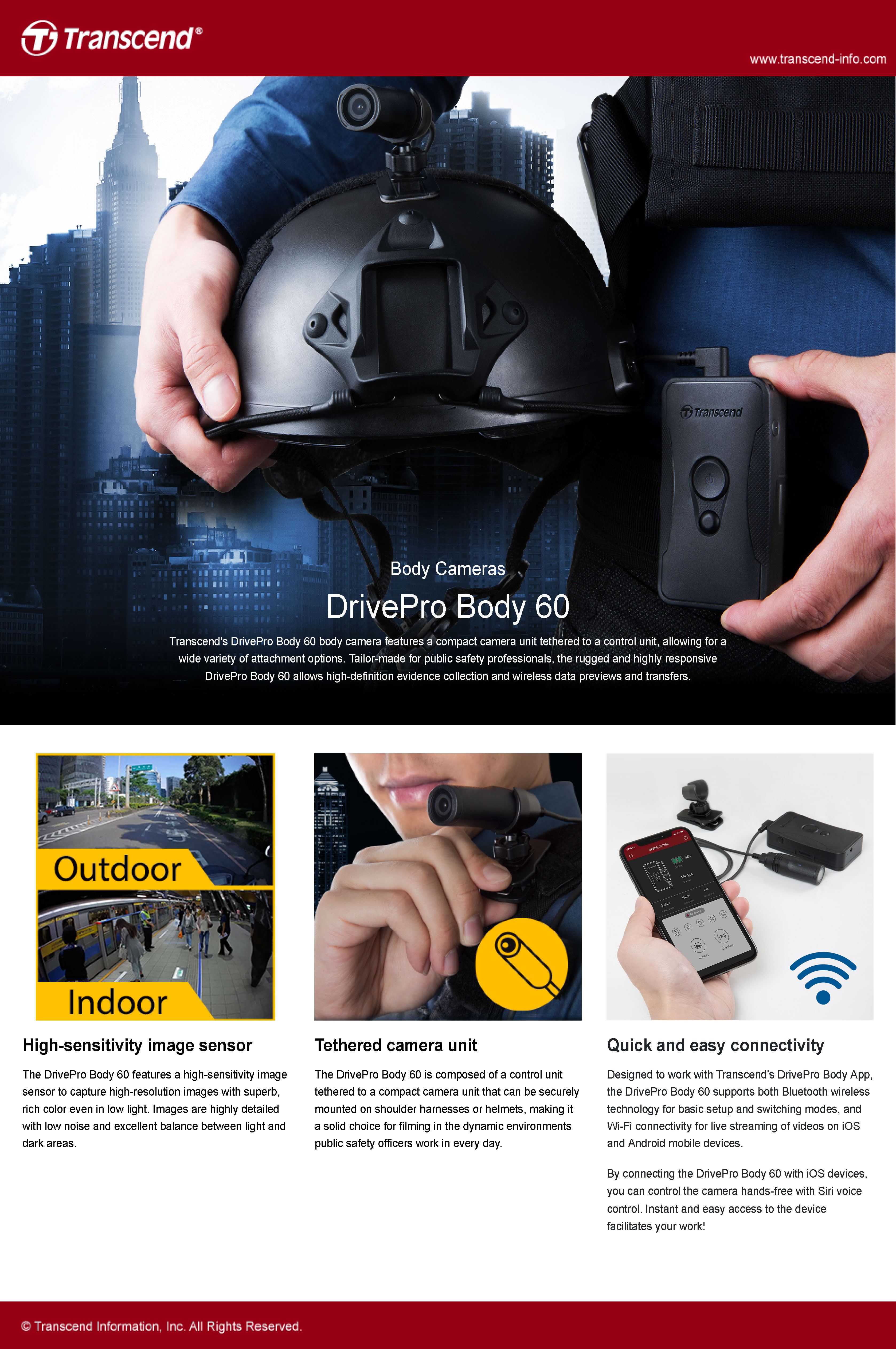 DrivePro Body 70  Body Cameras - Transcend Information, Inc.
