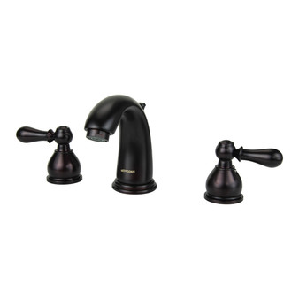 Dyconn Faucet Gale (WS3H15-ORB) 5 Inch Modern Oil Rubbed Bronze 3 Hole (widespread) Bathroom Faucet w/ pop-up drain