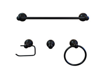 Dyconn Faucet BLN4SET18-ORB London Series Bathroom Set, Oil Rubbed Bronze, 4 Piece