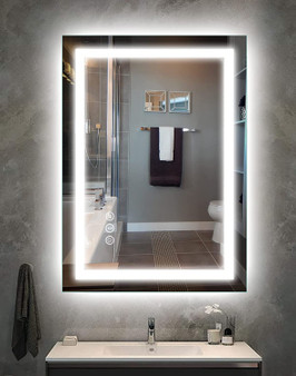 Vanity Trident LED Mirror with Touch ON/OFF Dimmer & Fog Free Function 20"X28"