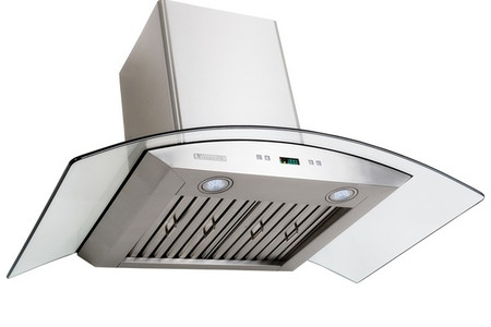 XtremeAir PX01-W30, 30", LED lights, Baffle Filters W/ Grease Drain Tunnel, 1.0mm Non-Magnetic Stainless Steel, 8.0 mm Capony Temper Glass, Wall Mount Range Hood