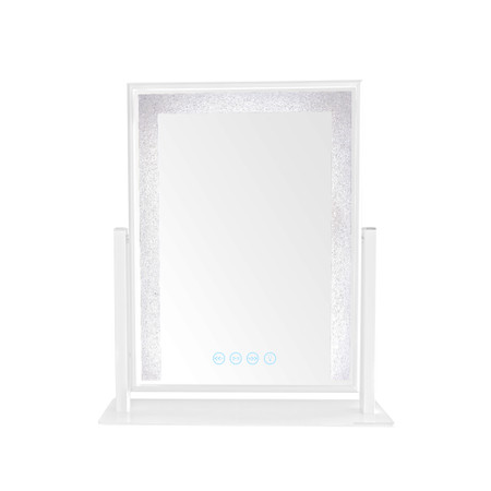 Dyconn Faucet 12x16 Inch Hollywood Tri-Color Frosted Edge - White